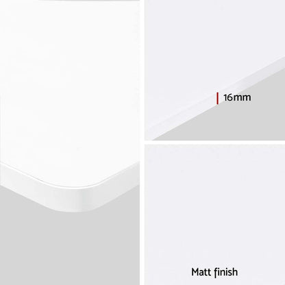 Electric Standing Desk 140cm Adjustable Height - White