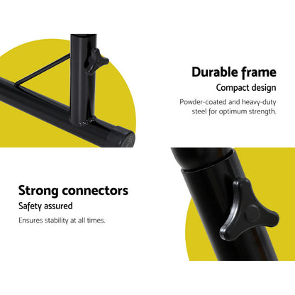 Macrame Hammock Chair with Steel Stand Outdoor Swinging - Cream