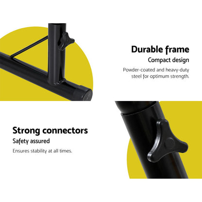 Outdoor Hammock Chair with Steel Stand Hanging Tassel Cream