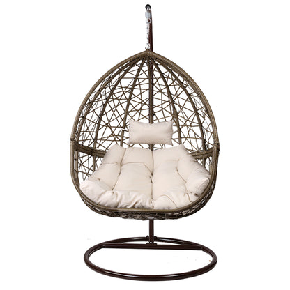 Outdoor Egg Swing Chair Wicker Rattan - Latte