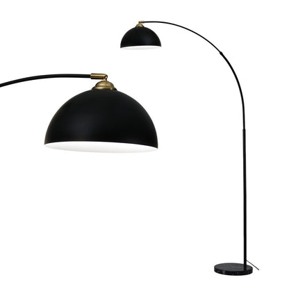 Modern Arched Floor Lamp - Black