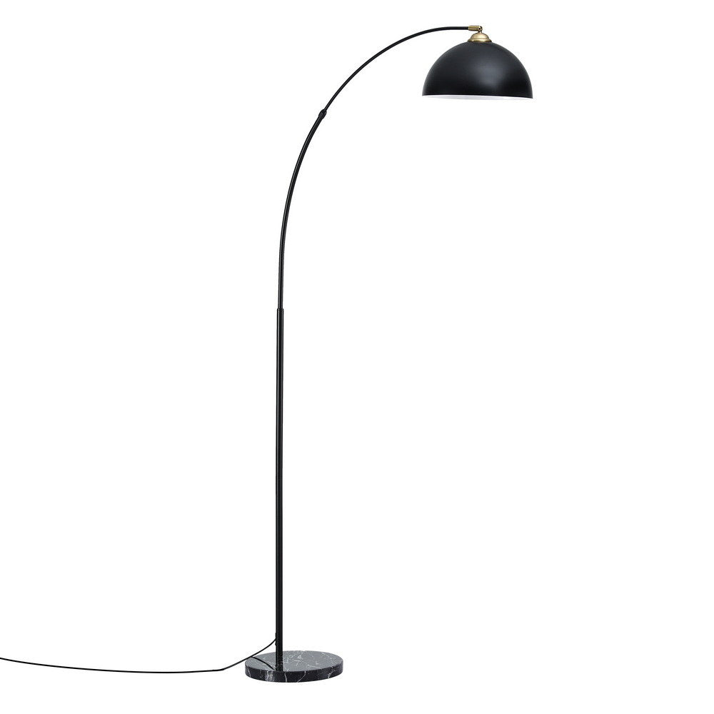 Modern Arched Floor Lamp - Black