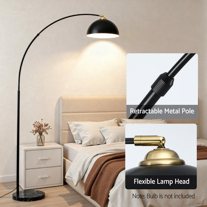 Modern Arched Floor Lamp - Black