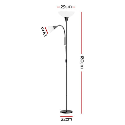 Floor Lamp Mother and Child - Black