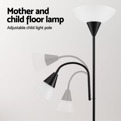 Floor Lamp Mother and Child - Black