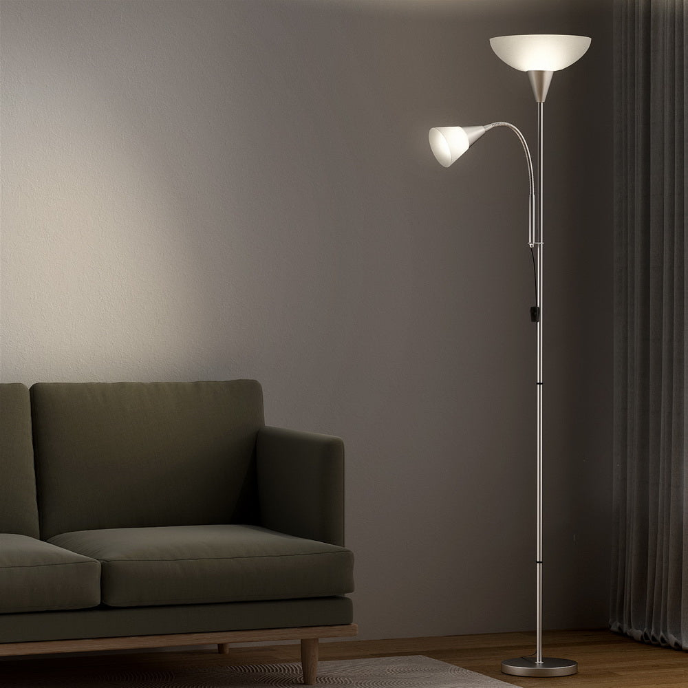 Floor Lamp Mother and Child - Silver