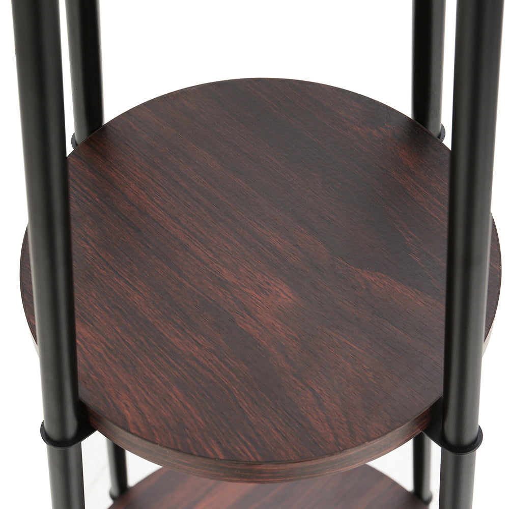 2 Tier Shelf Floor Lamp LED Light Stand - Black