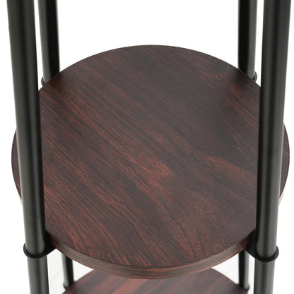 2 Tier Shelf Floor Lamp LED Light Stand - Black