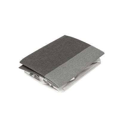 Set of 2 Laundry Basket Hamper Foldable - White Grey