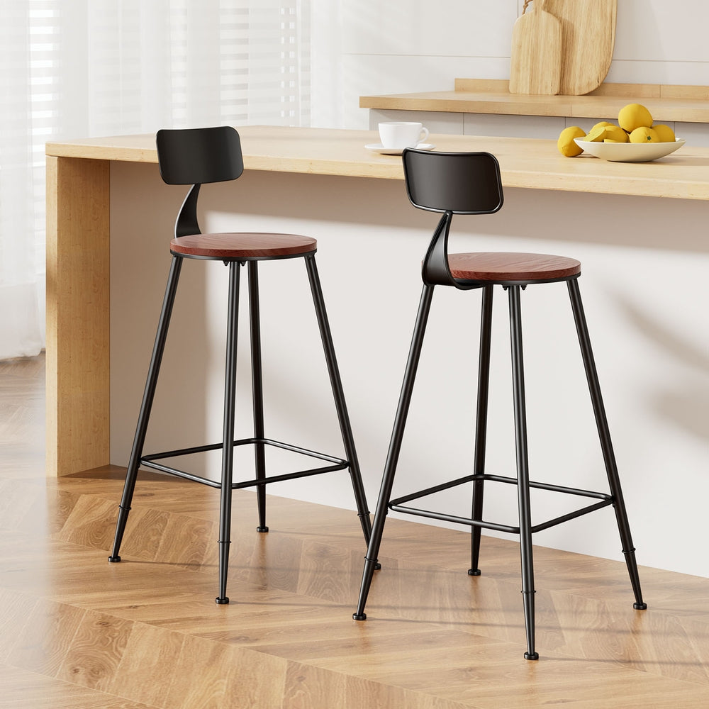 Set of 2 Alex Vintage Bar Stools