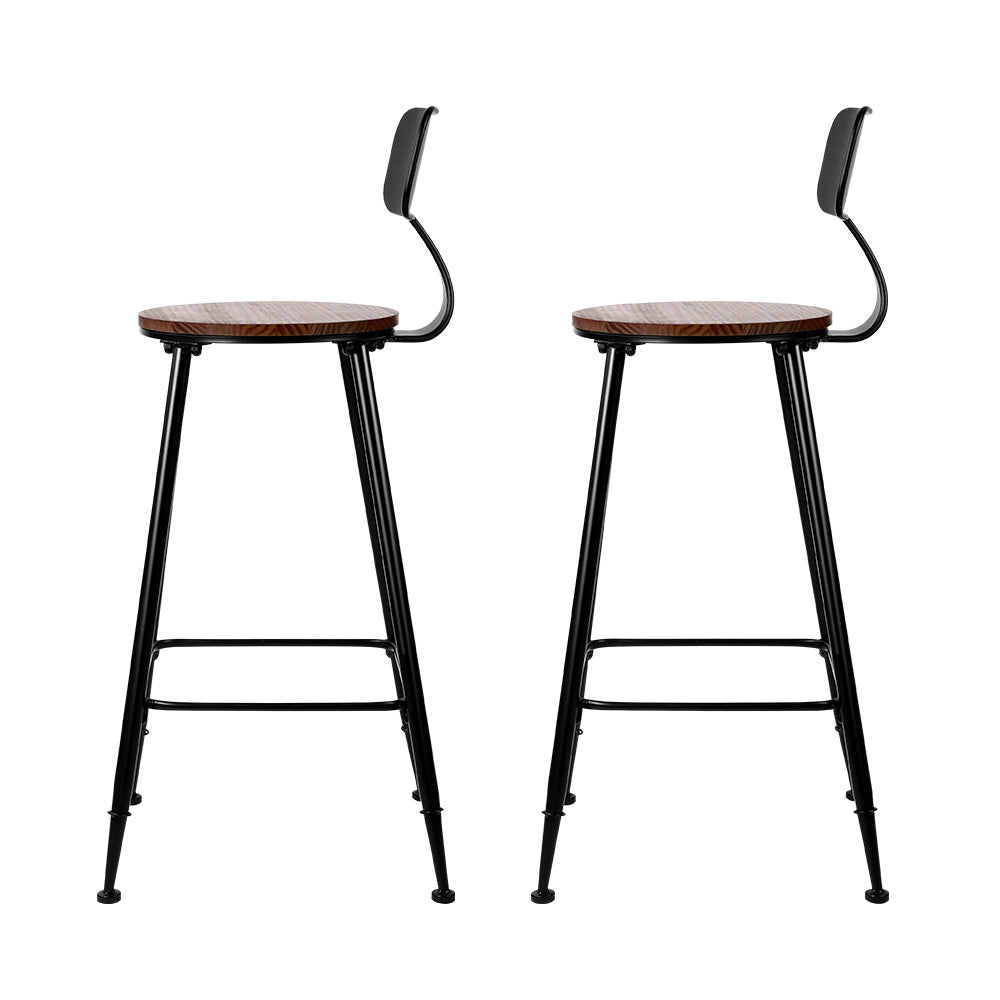 Set of 2 Alex Vintage Bar Stools