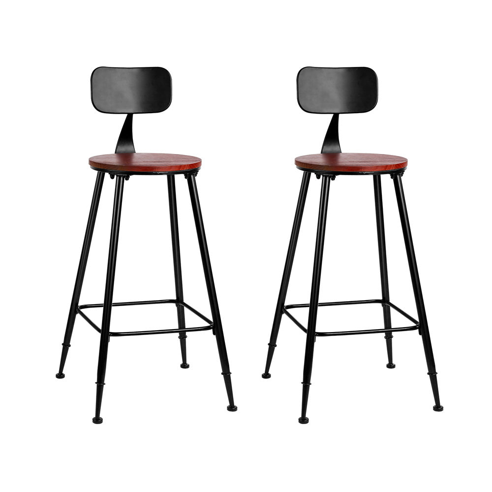 Set of 2 Alex Vintage Bar Stools