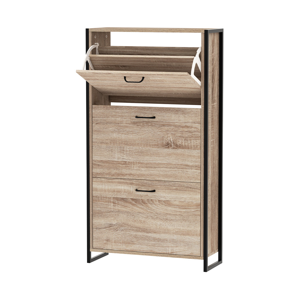 Tim Shoe Rack Cabinet Adjustable Shelves 24 Pairs