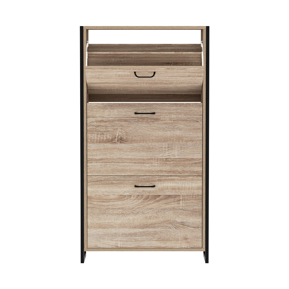 Tim Shoe Rack Cabinet Adjustable Shelves 24 Pairs