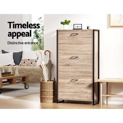 Tim Shoe Rack Cabinet Adjustable Shelves 24 Pairs