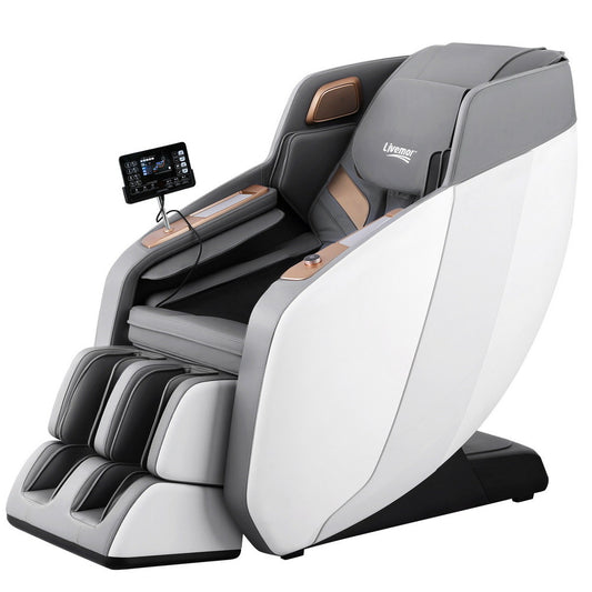 Rowa 4D Massage Chair Electric Recliner Double Core Mechanism Massager - White