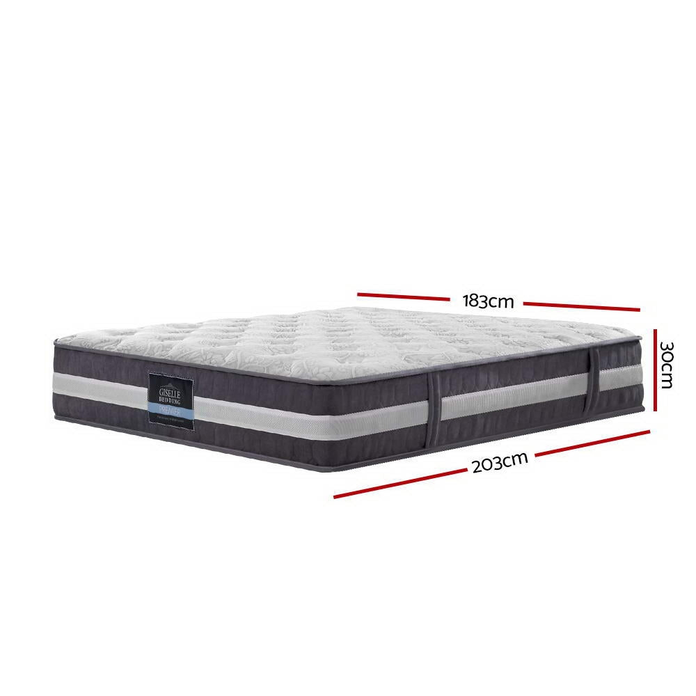 Lotus Series Tight Top Pocket Spring 30cm Mattress - King