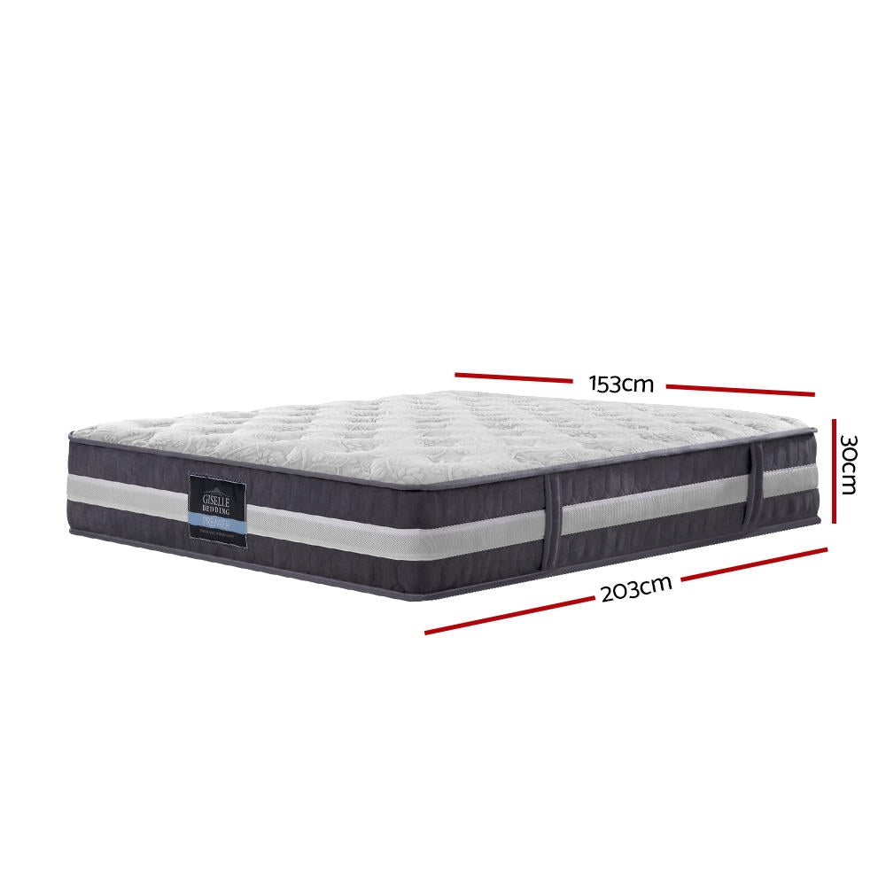 Lotus Series Tight Top Pocket Spring 30cm Mattress - Queen
