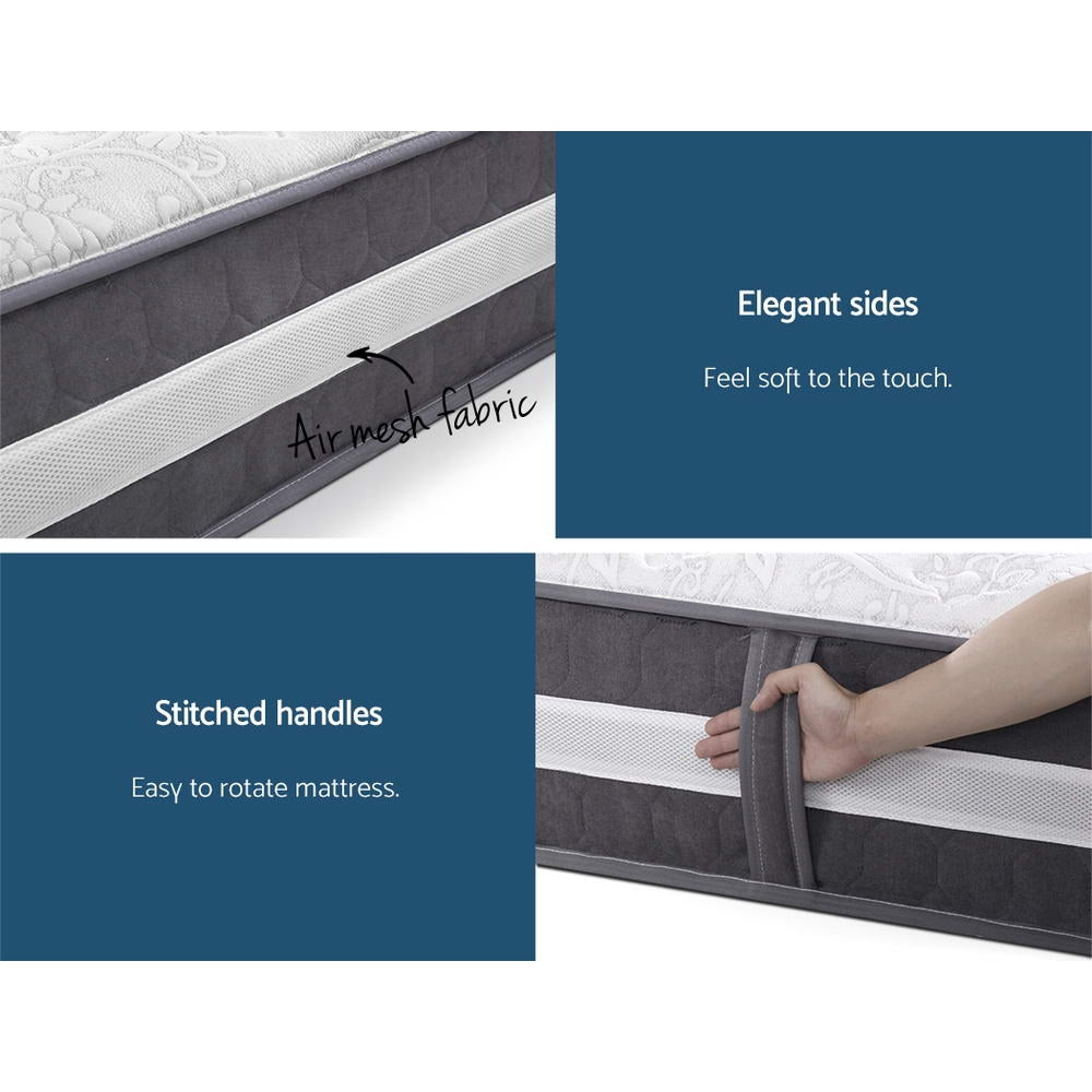 Lotus Series Tight Top Pocket Spring 30cm Mattress - Queen