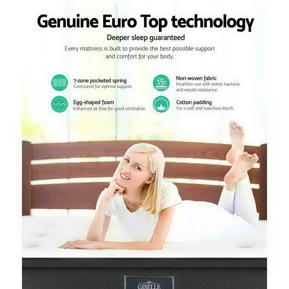 Eve Series Euro Top 34cm Mattress - King