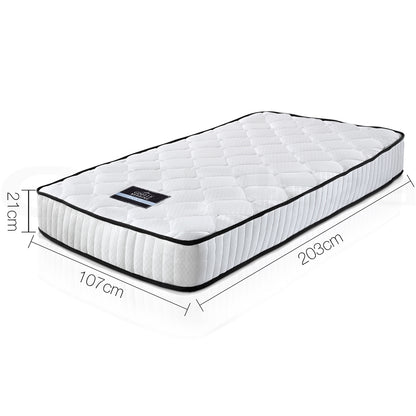Peyton Pocket Spring Tight Top 21cm Thick Mattress - King Single