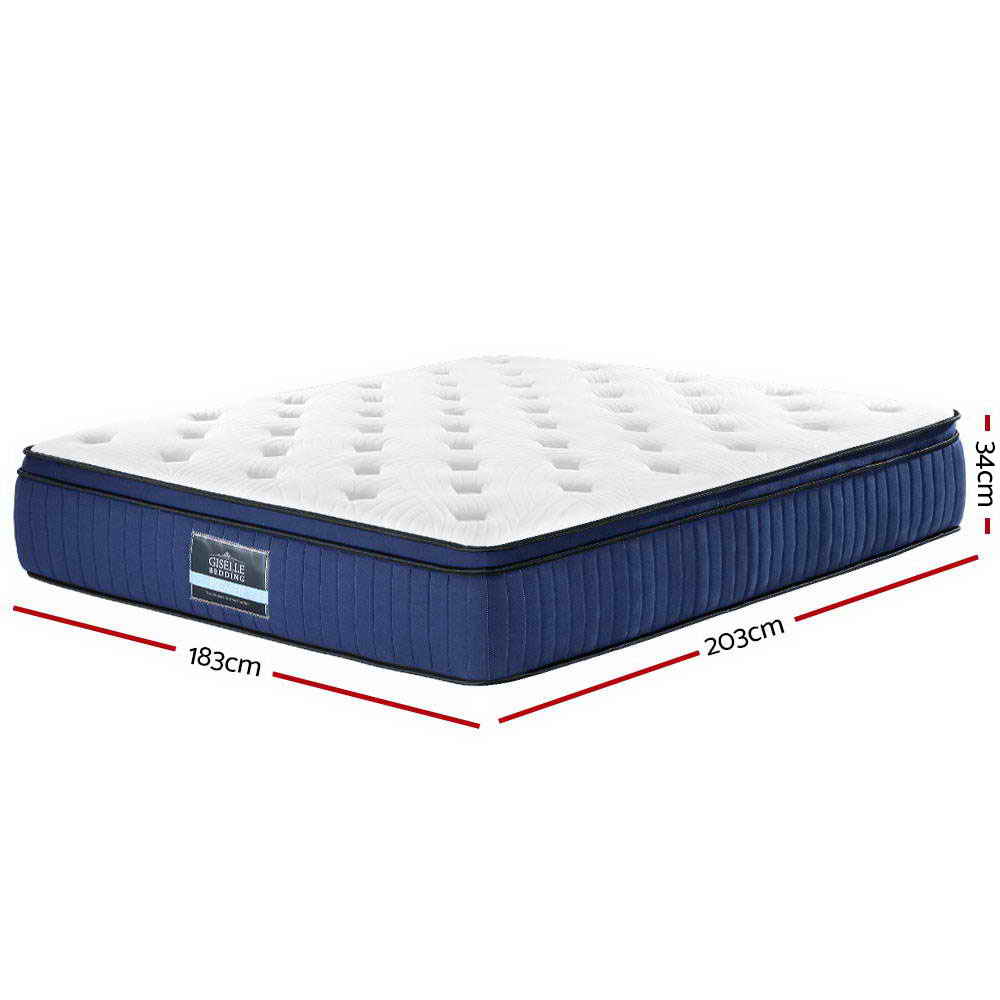Franky Series Cool Gel Memory Foam 7 Zone 34cm Mattress - King