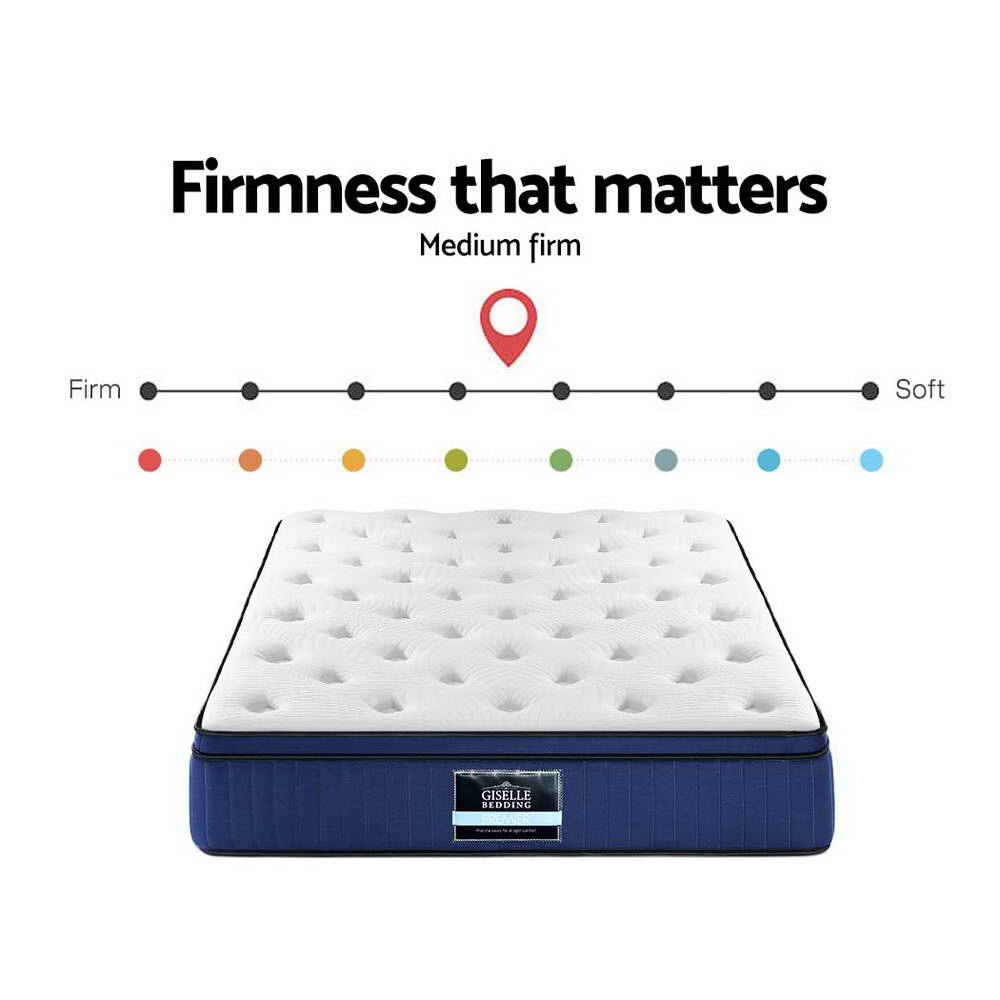 Franky Series Euro Top Cool Gel Pocket Spring Memory Foam 7 Zone - Queen