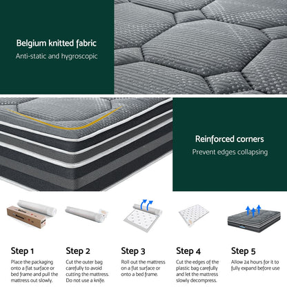 Kristie Series Dual Euro Top 35cm Thick Mattress - Double