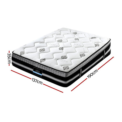 Galaxy Series (Bed in a Box) Pocket Spring Gel Memory Foam 35cm Thick - Double