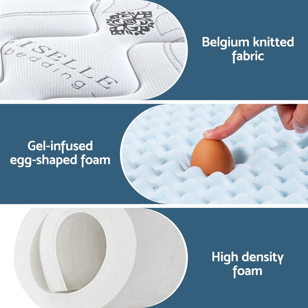 Galaxy Series (Bed in a Box) Pocket Spring Gel Memory Foam 35cm Thick - King