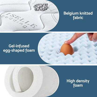 Galaxy Series (Bed in a Box) Pocket Spring Gel Memory Foam 35cm Thick - King