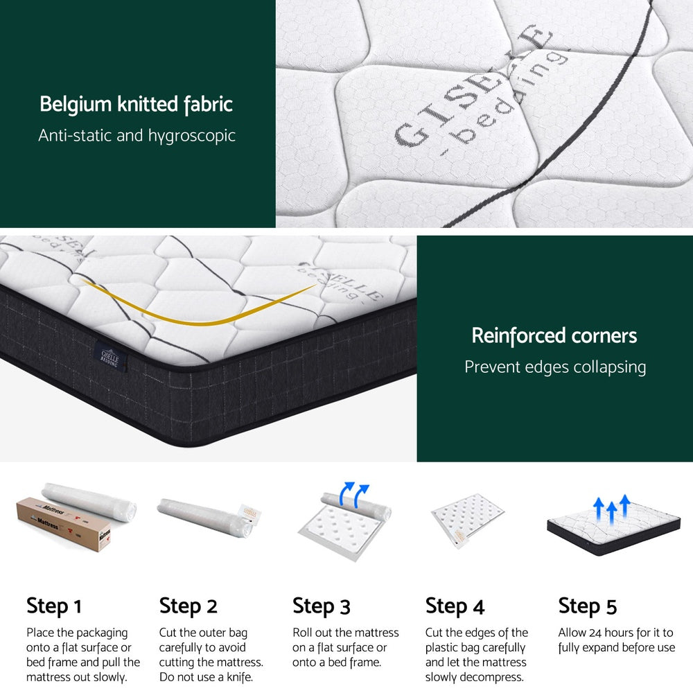 Glay Series Bonnell Spring (Medium-Firm) 16cm Thick Mattress - King