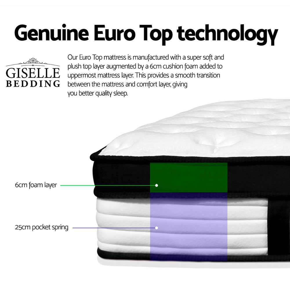 Devon Series Euro Top 31cm Thick Mattress - Double