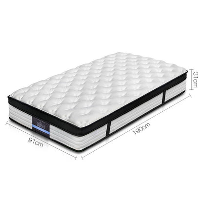 Devon Series Plush Euro Top 31cm Thick Mattress - Single