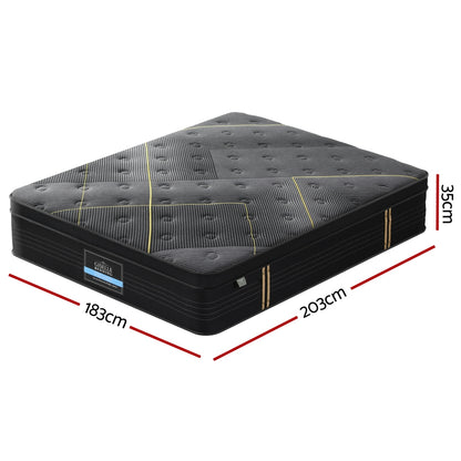 Midnight Series Bed Bamboo Pocket Firm Foam 35cm Thick - King