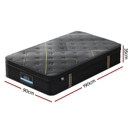 Midnight Series Bamboo Pocket (Medium-Firm) 35cm Thick Mattress - Single