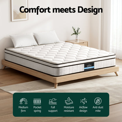 Elysium Series Euro Top High Density 22cm Thick Mattress - Queen
