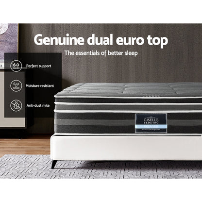 Kristie Series Dual Euro Top Mattress 35cm Thick - Queen