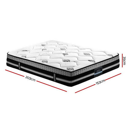 Galaxy Series Euro Top Cool Gel Memory Foam 35cm Mattress - Queen
