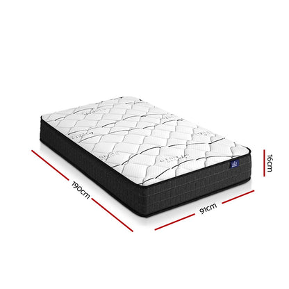 Glay Series Bonnell Spring (Medium-Firm) 16cm Thick Mattress - Single