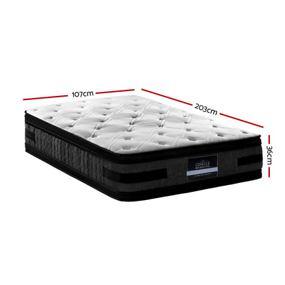 Luna Series Euro Top Cool Gel Memory Foam 36cm Mattress - King Single