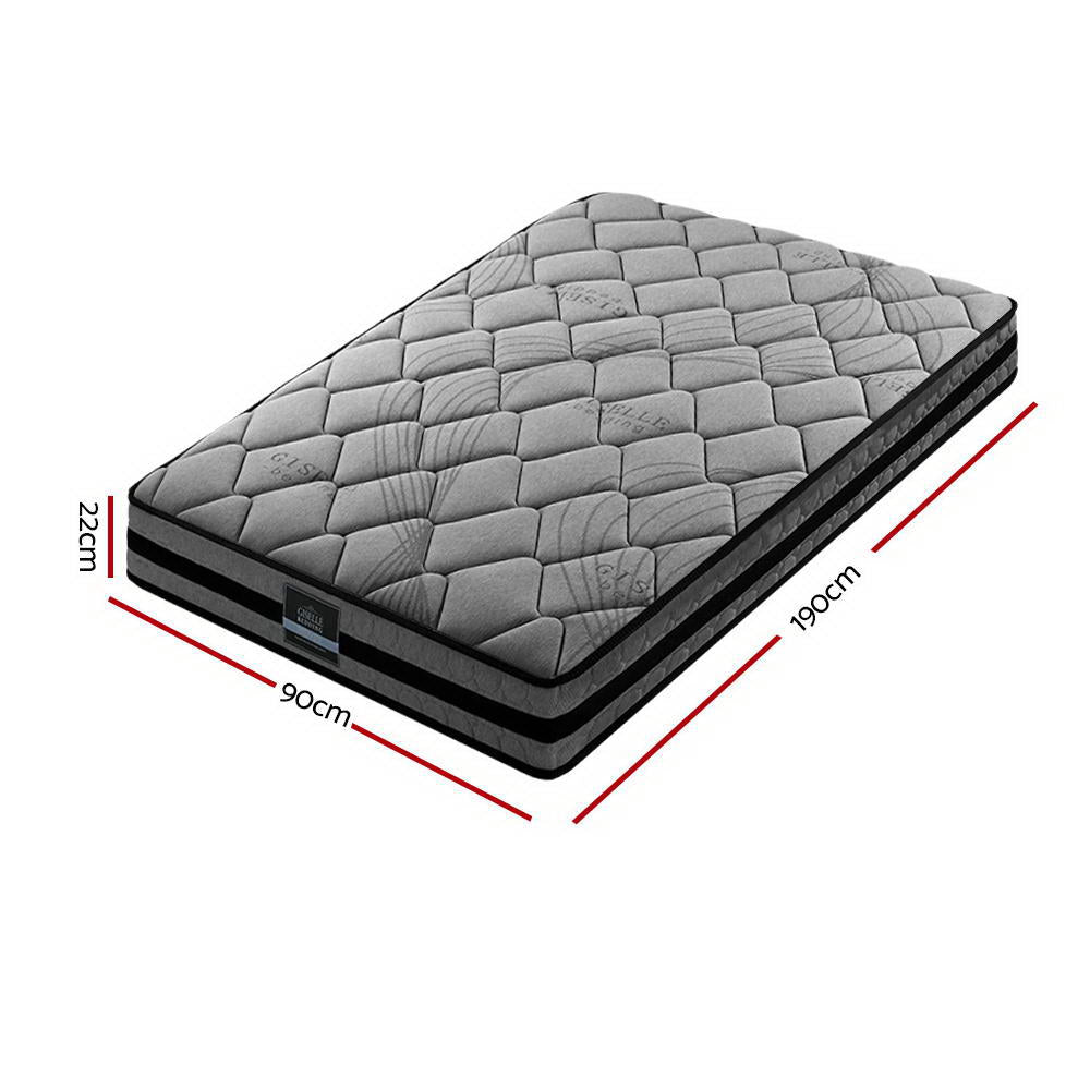 Wendell Series Pocket Spring (Medium-Firm) 22cm Mattress - Single