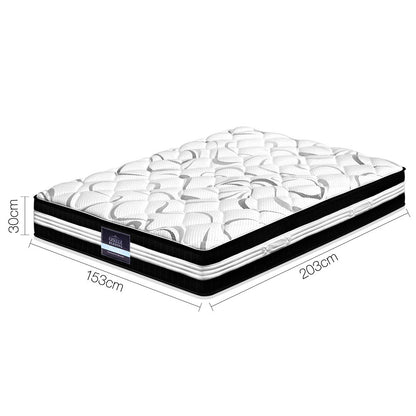 Mykonos Series Euro Top (Medium Firm) 30cm Thick Mattress - Queen
