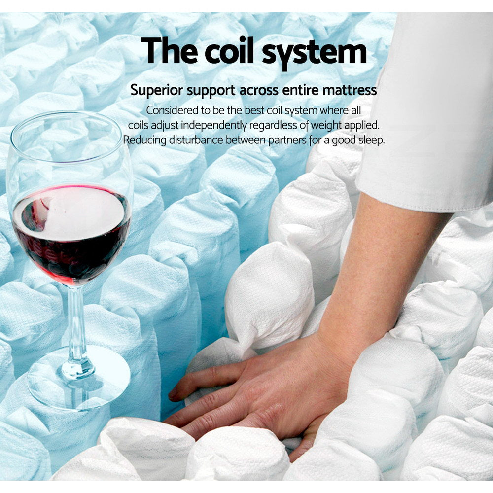 Mykonos Series Euro Top (Medium-Firm) 30cm Mattress - Single