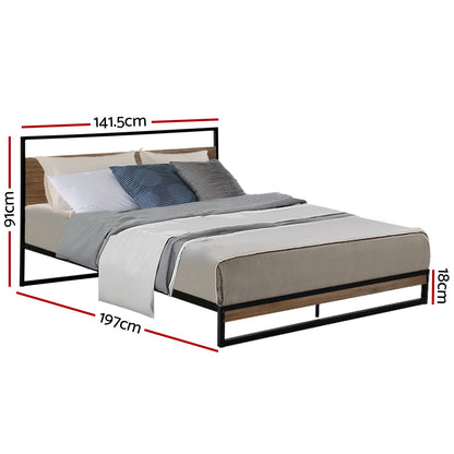 Dane Double Bed Frame - Metal