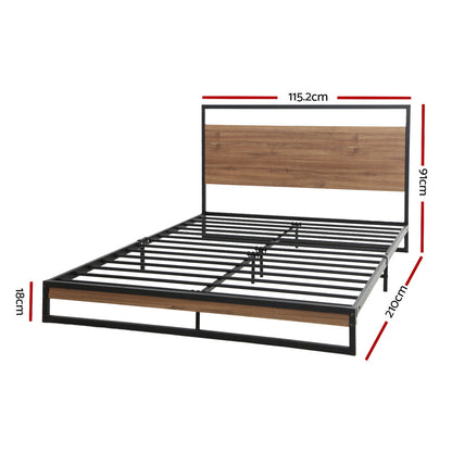Dane King Single Bed Frame - Metal