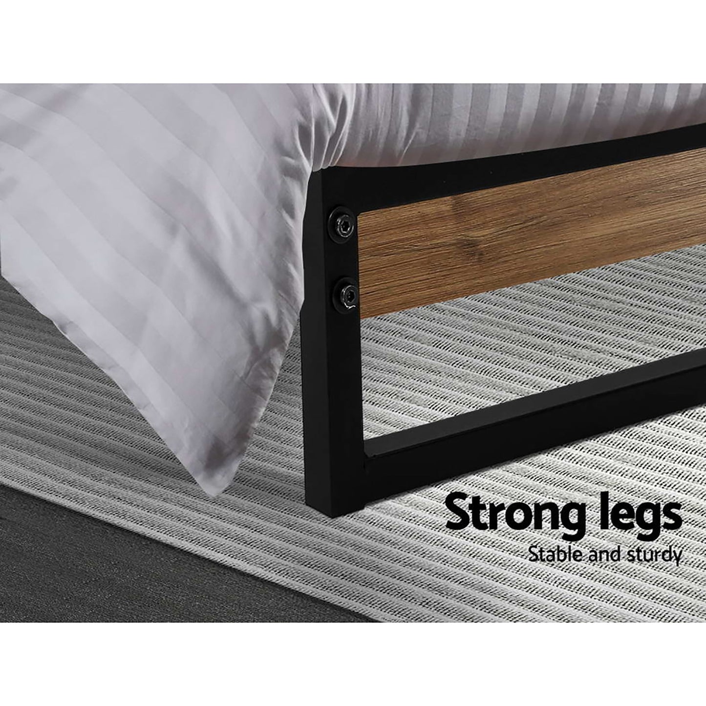 Dane Single Bed Frame - Metal