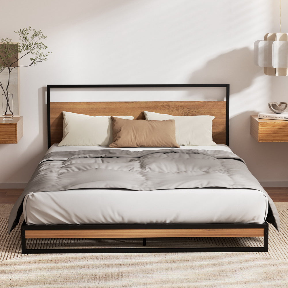 Dane Double Bed Frame with Wendell (Medium-Firm) Mattress