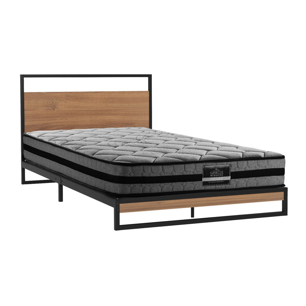 Dane King Single Bed Frame with Wendell (Medium-Firm) Mattress