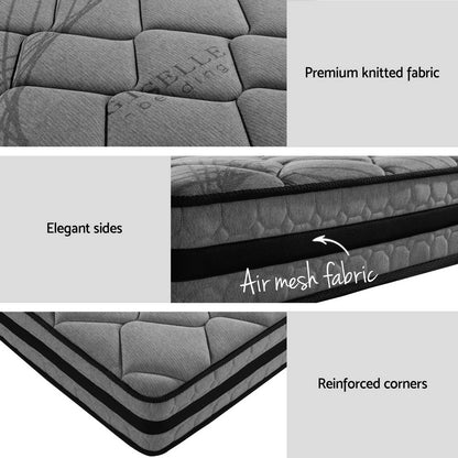 Dane Queen Bed Frame with Wendell (Medium-Firm) Mattress